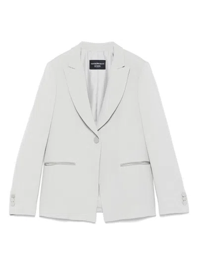 Emporio Armani Tailored Single-breasted Blazer With Rear Vent