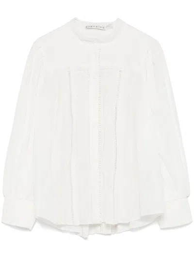 Alice And Olivia Cora Cotton Blouse