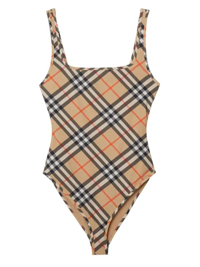 Burberry Check-pattern Swimsuit