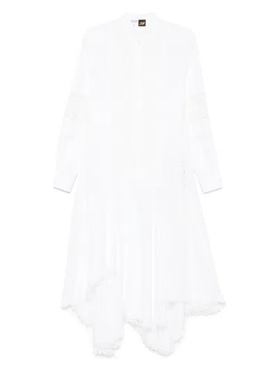 Loewe X Paula's Ibiza Stretch-cotton Midi Dress In White