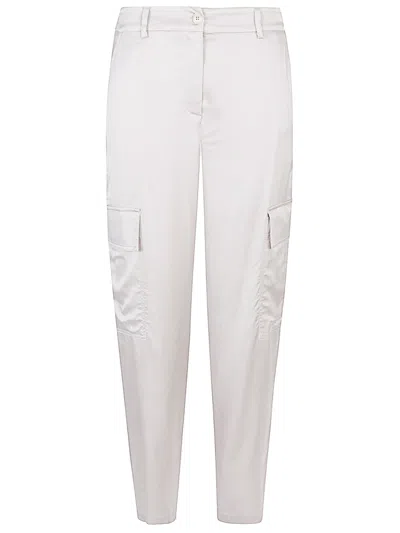 Via Masini 80 Light Grey Cargo Trousers