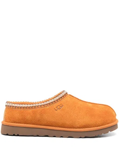 Ugg Men S Shaggy Suede Tasman Clogs Dark Apricot