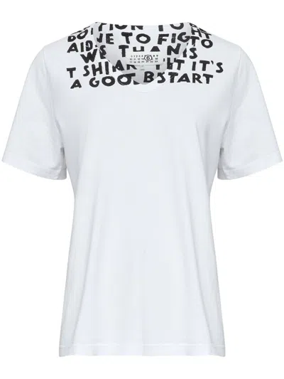 Mm6 Maison Margiela V-neck T-shirt