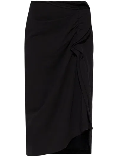 Dries Van Noten Ruffle-trim Cotton Midi Skirt