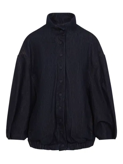 Dries Van Noten Voles Denim Jacket Puffed Sleeves