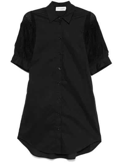 Ermanno Lace Detail Cotton Shirtdress