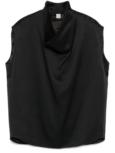 Totême Women's Sleeveless Funnel Neck Blouse Top