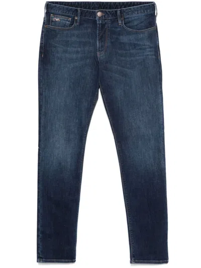 Emporio Armani Denim Cotton Jeans In Blue