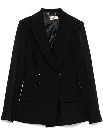 Elisabetta Franchi Double-breasted Jacket With Belted Waist