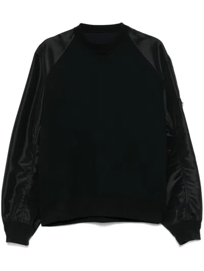 Sacai Men's Nylon And Cotton Sweatshirt