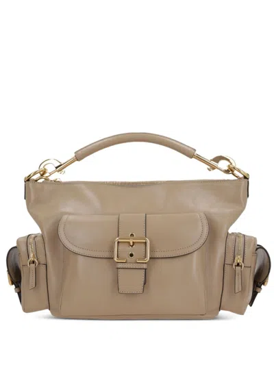 Chloé Women Leather Camera Bag In Neutral