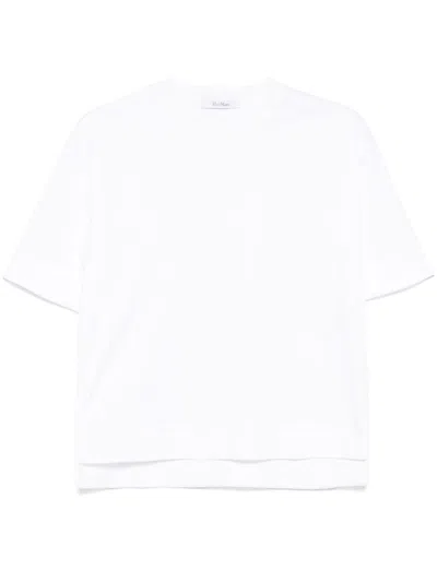 Max Mara Cotton Top With Subtle Logo Detail