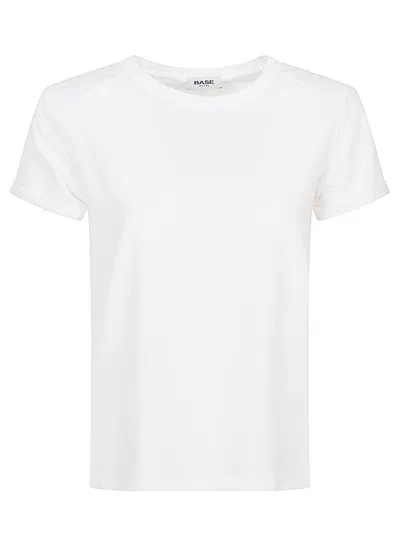 Baserange White Linen Jersey T-shirt