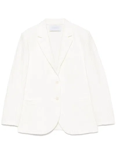 Harris Wharf London Crinkled Shoulder-pads Blazer