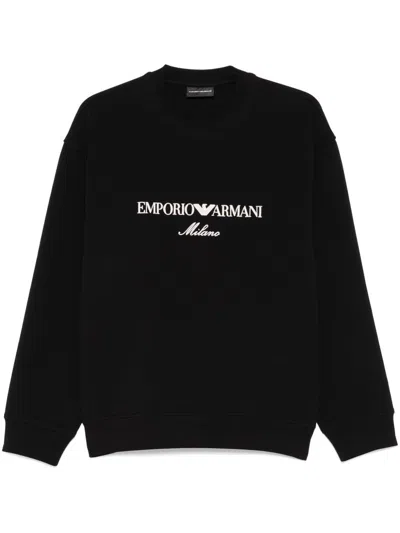 Emporio Armani Embroidered-logo Sweatshirt