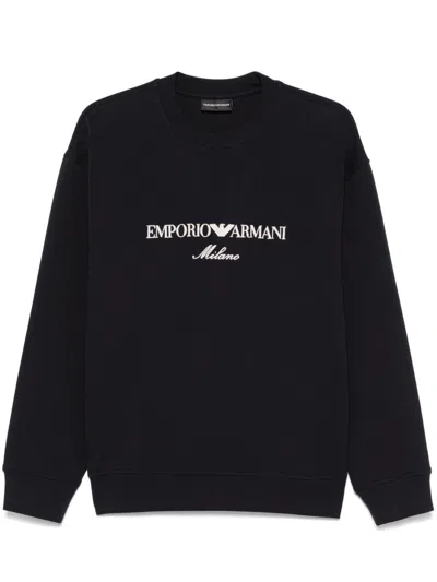 Emporio Armani Embroidered-logo Sweatshirt