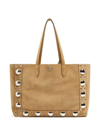 Valentino Nellcote Large Suede Leather Tote