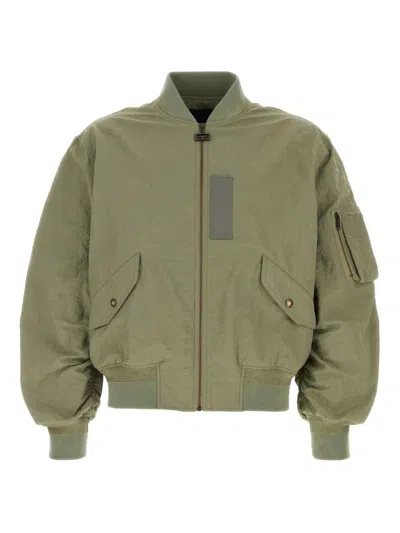 Givenchy Green Nylon Bomber Jacket In Green