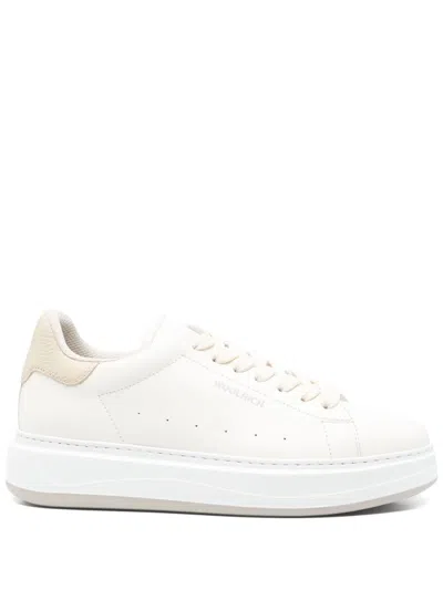 Woolrich Arrow Court Women Calf Blubber Sneakers In Pattern