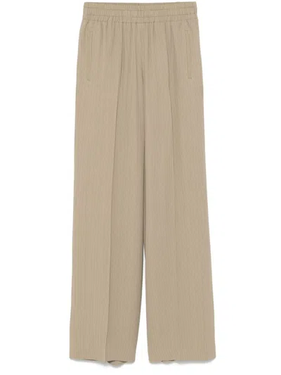 Golden Goose Wide-leg Trousers In Brown