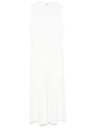 Totême Off-white Sleeveless Cotton Tee Maxi Dress