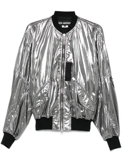 Junya Watanabe Casual Jacket With Elasticated Hem And Metallic Finish