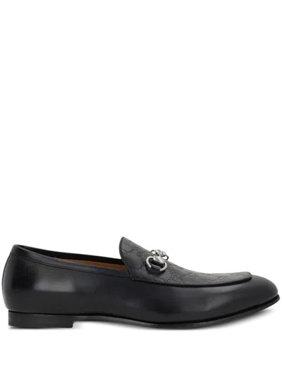 Gucci Leather Slip-on Loafers With Iconic Horsebit Detail