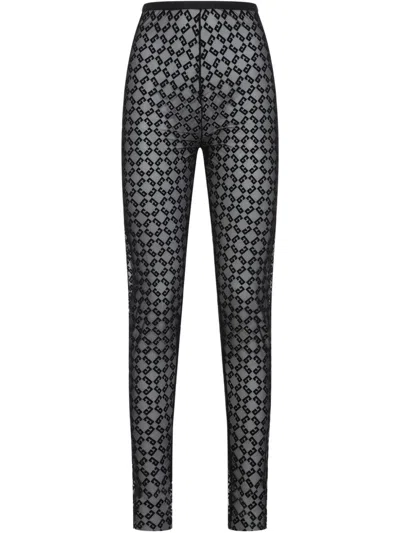Givenchy Fitted Leggings With Distinctive Pattern And High Waistband
