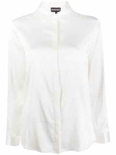 Emporio Armani Straight Collared Silk Shirt
