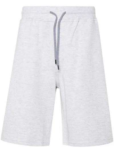 Brunello Cucinelli Grey Cotton Blend Bermuda Shorts