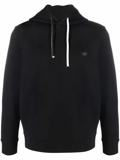 Emporio Armani Logo Patch Long-sleeved Hoodie
