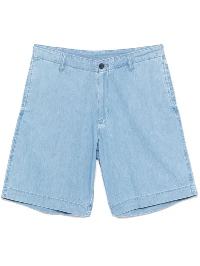 Emporio Armani Chambray Denim Bermuda Shorts