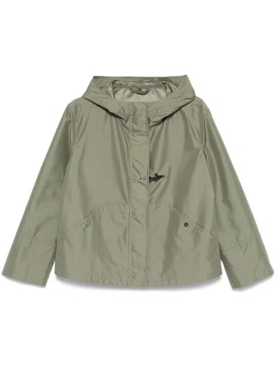 Fay Short Water-repellent Parka With Iconic Gancio