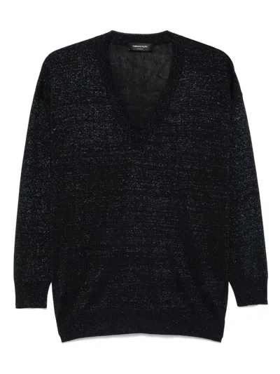 Fabiana Filippi Linen Blend V-necked Sweater