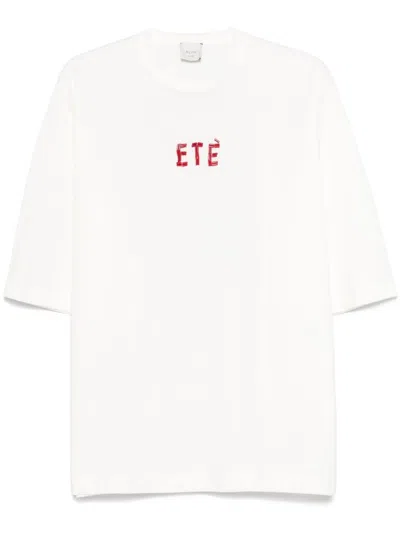 Alysi Embroidered Cotton T-shirt