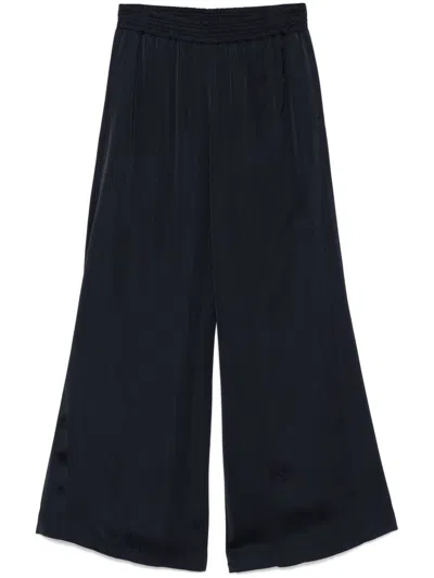 Fabiana Filippi Navy Blue Wide-leg Trousers