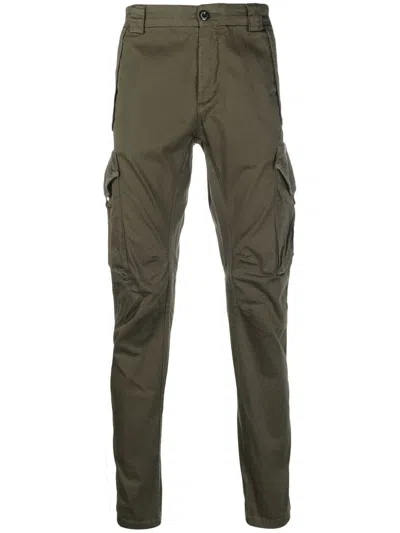 C.p. Company Cargo Stretch-cotton Trousers With Multiple Pockets