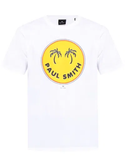 Ps By Paul Smith Ps Paul Smith Palm Trees Cotton T-shirt