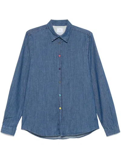Ps By Paul Smith Ps Paul Smith Denim Cotton Shirt