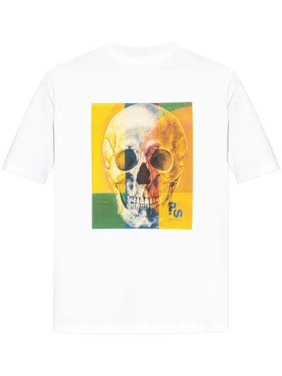 Ps By Paul Smith Ps Paul Smith Skull Square Cotton T-shirt