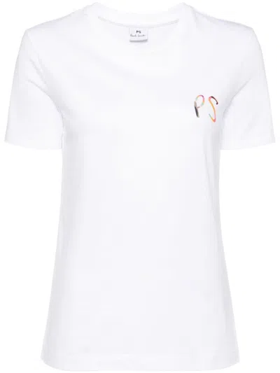 Ps By Paul Smith Womens Ps Swirl Logo T-shirt By Ps Paul Smith