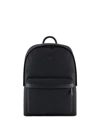 Emporio Armani Men's Logo Nylon Backpack