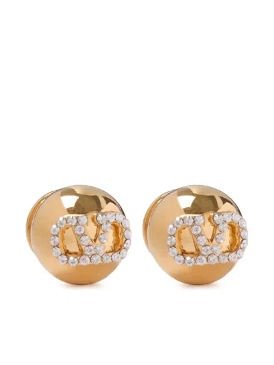 Valentino Garavani Women Vlogo Earrings With Swarowski Crystals