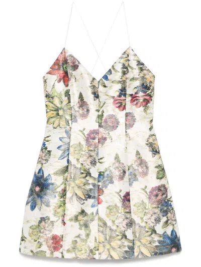Alice And Olivia Tayla Structured Lantern Mini Dress