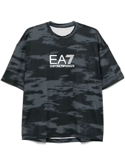 Ea7 Emporio Armani Logo Printed T-shirt