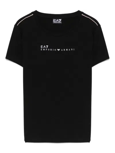 Ea7 Polyester-viscose Blend T-shirt
