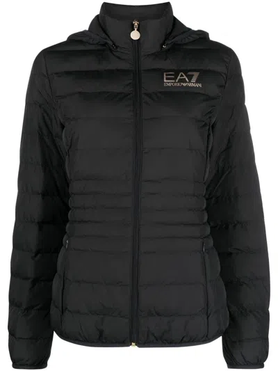 Ea7 Logo Down Jacket