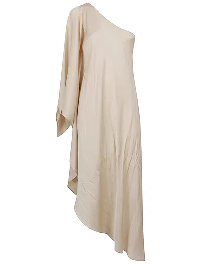 Silk95five Beige Ritz Silk Kaftan Dress