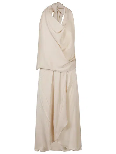 Silk95five Beige Worth Ave Silk Short Dress