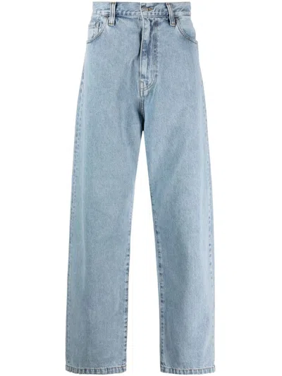 Carhartt Wide Leg Cotton Blend Denim Trousers